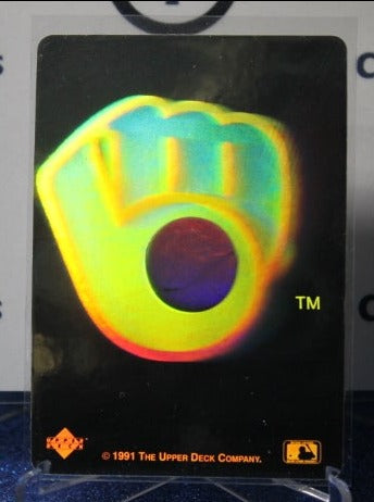 1991 UPPER DECK HOLO ICON MILWAUKEE BREWERS  BASEBALL CARD