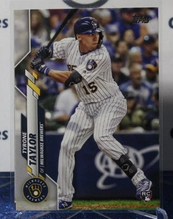 2020 TOPPS  TYRONE TAYLOR # 539 ROOKIE MILWAUKEE BREWERS  BASEBALL CARD
