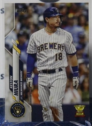 2020 TOPPS  KESTON HIURA # 571 ALL STAR ROOKIE MILWAUKEE BREWERS  BASEBALL CARD