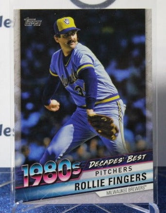 2020 TOPPS  ROLLIE FINGERS # DB-67 1980'S DECADES BEST MILWAUKEE BREWERS  BASEBALL CARD