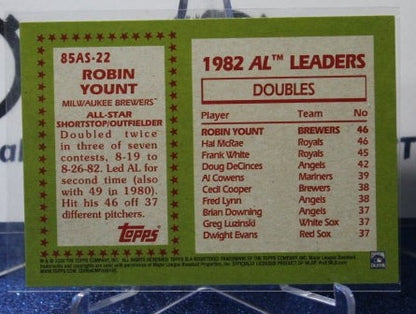 2020 TOPPS 35th ANNIVERSARY  ROBIN YOUNT # 85AS-22 ALL STAR MILWAUKEE BREWERS  BASEBALL CARD