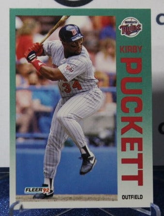 1992 FLEER  KIRBY PUCKETT # 217 MINNESOTA TWINS BASEBALL