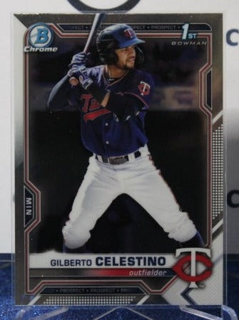 2021 BOWMAN CHROME PROSPECTS GILBERTO CELESTINO # BCP-232 MINNESOTA TWINS BASEBALL