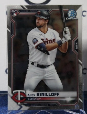 2021 BOWMAN CHROME ALEX KIRILLOFF # 3 ROOKIE MINNESOTA TWINS BASEBALL