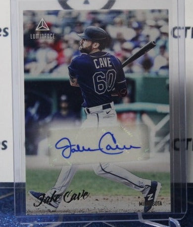 2020 PANINI CHRONICLES LUMINANCE JAKE CAVE # LA-JC AUTO MINNESOTA TWINS BASEBALL