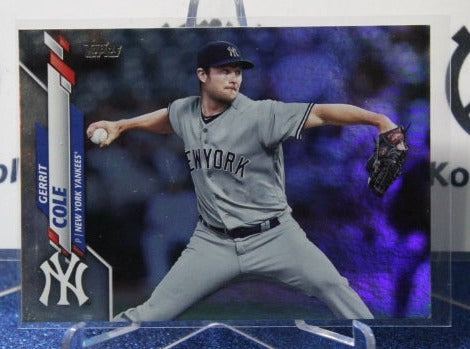 2020 TOPPS GERRIT COLE # 351 RAINBOW FOIL NEW YORK YANKEES BASEBALL