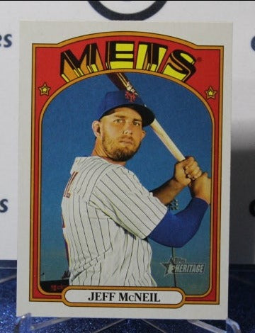 2021 TOPPS JEFF McNEIL # 316 NEW YORK METS BASEBALL