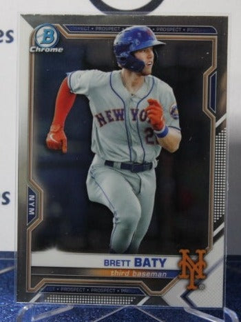 2021 BOWMAN CHROME BRETT BATY # BCP-237 NEW YORK METS BASEBALL