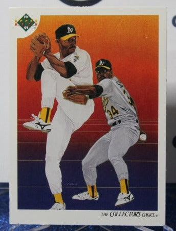 1991 UPPER DECK DAVE STEWART # 28 OAKLAND ATHLETICS  BASEBALL CARD