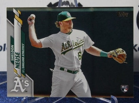 2020 TOPPS SHELDON NEUSE # 699 ROOKIE OAKLAND ATHLETICS BASEBALL CARD