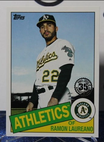 2020 TOPPS 35th ANNIVERSARY RAMON LAUREANO # 85-76 OAKLAND ATHLETICS BASEBALL CARD