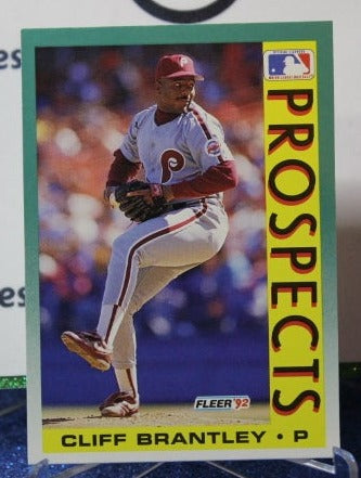 1992 FLEER PROSPECTS CLIFF BRANTLEY # 662 PHILADELPHIA  PHILLIES BASEBALL CARD