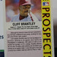 1992 FLEER PROSPECTS CLIFF BRANTLEY # 662 PHILADELPHIA  PHILLIES BASEBALL CARD