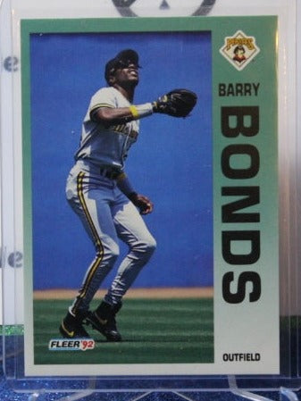 1992 FLEER  BARRY BONDS # 550 PITTSBURGH PIRATES BASEBALL CARD