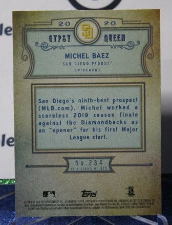 2020 TOPPS GYPSY QUEEN MICHEL BAEZ # 234 ROOKIE SAN DIEGO PADRES BASEBALL CARD