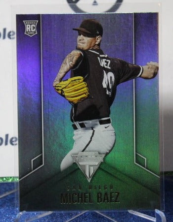 2020 PANINI CHRONICLES TITANIUM MICHEL BAEZ # 6  ROOKIE  SAN DIEGO PADRES BASEBALL CARD