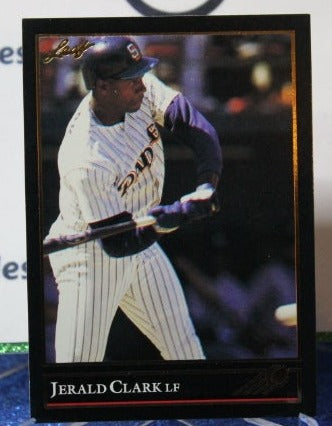 1992 LEAF BLACK/GOLD JERALD CLARK. # 55 SAN DIEGO PADRES BASEBALL CARD