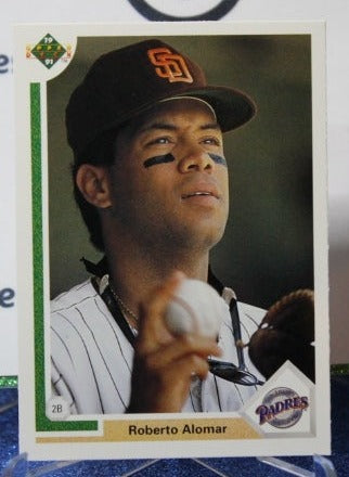 1991 UPPER DECK  ROBERTO ALOMAR # 335 SAN DIEGO PADRES BASEBALL CARD