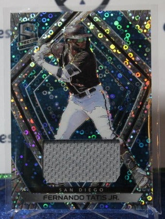 2020 PANINI CHRONICLES SPECTRA FERNANDO TATIS JR. # 16 PRIZM PATCH 65/99 SAN DIEGO PADRES BASEBALL CARD