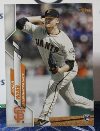 2020 TOPPS LOGAN WEBB # 514 ROOKIE SAN FRANCISCO GIANTS BASEBALL CARD