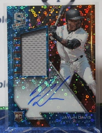 2020 PANINI CHRONICLES SPECTRA JAYLIN DAVIS # 138 PRIZM AUTO ROOKIE 72/99 SAN FRANCISCO GIANTS BASEBALL CARD