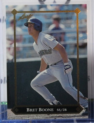 1992 LEAF GOLD BRET BOONE # BC-12 ROOKIE SEATTLE MARINERS BASEBALL CARD