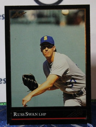 1992 LEAF BLACK/GOLD RUSS SWAN # 203 SEATTLE MARINERS BASEBALL CARD