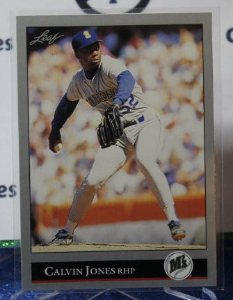 1992 LEAF CALVIN JONES # 71 SEATTLE MARINERS BASEBALL CARD