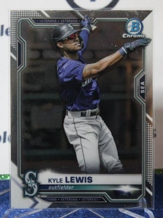 2021 BOWMAN CHROME KYLE LEWIS # 71 SEATTLE MARINERS BASEBALL CARD