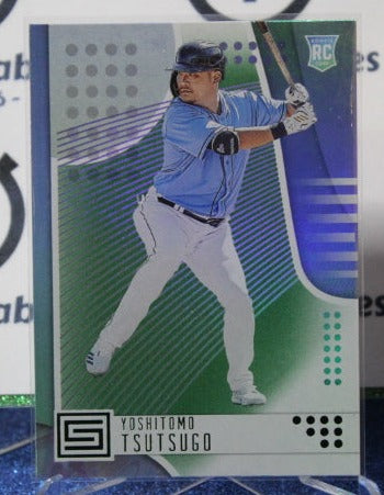 2020 PANINI CHRONICLES STATUS YOSHITOMO TSUTSUGO # 17  GREEN FOIL ROOKIE  TAMPA BAY RAYS CARD