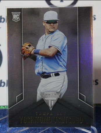 2020 PANINI CHRONICLES TITANIUM YOSHITOMO TSUTSUGO # 14  ROOKIE  TAMPA BAY RAYS CARD