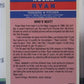 1992 FLEER  NOLAN RYAN # 710 WHO'S NEXT TEXAS RANGERS BASEBALL CARD