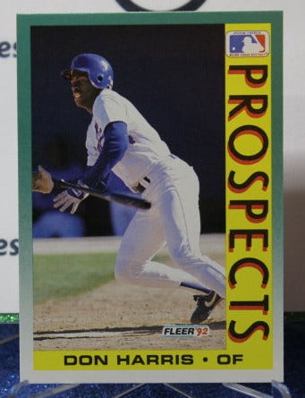 1992 FLEER PROSPECTS DON HARRIS # 660 TEXAS RANGERS BASEBALL CARD