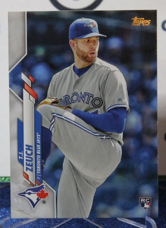 2020 TOPPS  T.J. ZEUCH # 407  ROOKIE TORONTO BLUE JAYS BASEBALL