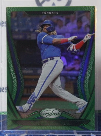 2020 PANINI CHRONICLES CERTIFIED VLADIMIR GUERRERO JR. #  20 GREEN  TORONTO BLUE JAYS BASEBALL
