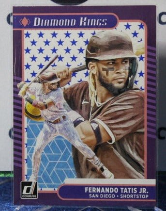 2021 PANINI DONRUSS FERNANDO TATIS JR. # 27 DIAMOND KINGS SAN DIEGO PADRES BASEBALL