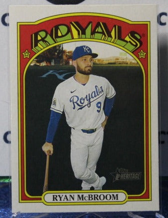 2021 TOPPS HERITAGE RYAN McBROOM # 209 KANSAS CITY ROYALS BASEBALL