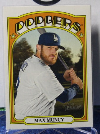 2021 TOPPS HERITAGE MAX MUNCY # 2  LOS ANGELES DODGERS  BASEBALL