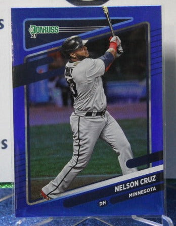 2021 PANINI DONRUSS NELSON CRUZ # 120 BLUE FOIL MINNESOTA TWINS BASEBALL