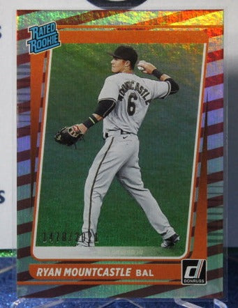 2021 PANINI DONRUSS RYAN MOUNTCASTLE # 59 RATED ROOKIE /2021 FOIL BALTIMORE ORIOLES BASEBALL