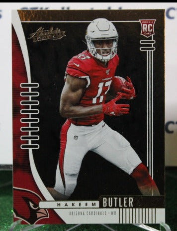 2019 PANINI ABSOLUTE HAKEEM BUTLER # 119 ROOKIE NFL CARDINALS GRIDIRON CARD