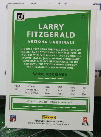 2020 PANINI DONRUS LARRY FITZGERALD # 20 NFL CARDINALS GRIDIRON CARD