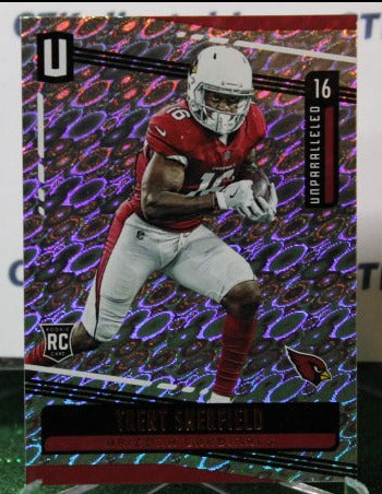 2019 PANINI UNPARALLELED TRENT SHERFIELD # 155 ROOKIE NFL CARDINALS GRIDIRON CARD