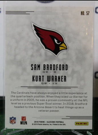 2018 PANINI ILLUSIONS SAM BRADFORD # 57 NFL CARDINALS GRIDIRON CARD