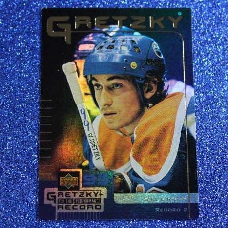 1999 WAYNE GRETZKY # 2  McDONALD'S PERFORMANCE RECORD FOIL UPPER DECK OILERS NHL