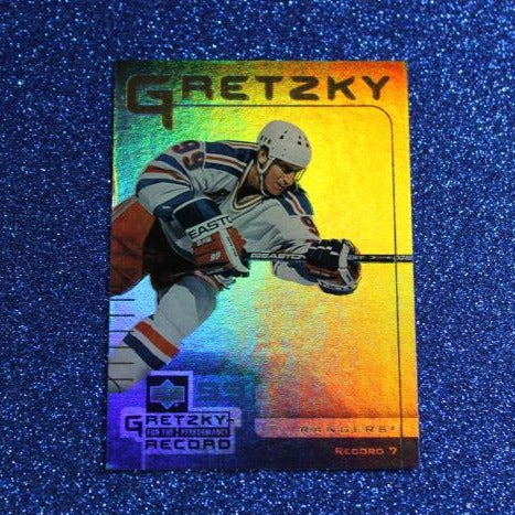 1999 WAYNE GRETZKY # 7  McDONALD'S PERFORMANCE RECORD FOIL UPPER DECK RANGERS NHL