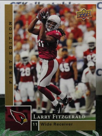 2009 UPPER DECK LARRY FITZGERALD # 3 GOLD NFL CARDINALS GRIDIRON CARD