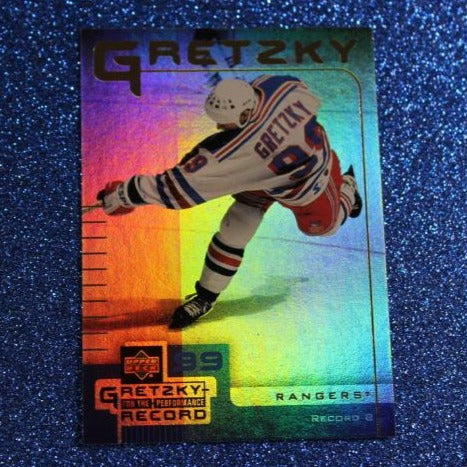 1999 WAYNE GRETZKY # 8  McDONALD'S PERFORMANCE RECORD FOIL UPPER DECK RANGERS NHL