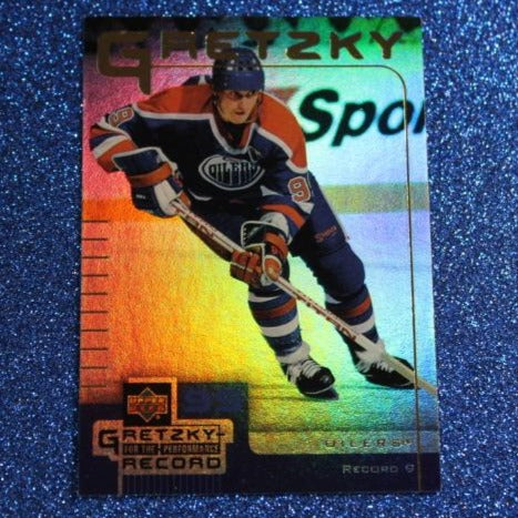 1999 WAYNE GRETZKY # 9  McDONALD'S PERFORMANCE RECORD FOIL UPPER DECK OILERS NHL