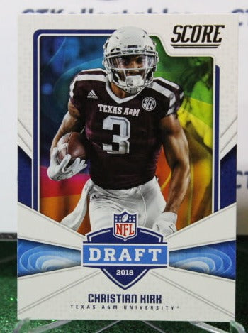 2018 PANINI SCORE CHRISTIAN KIRK # 19 DRAFT ROOKIE NFL CARDINALS GRIDIRON CARD